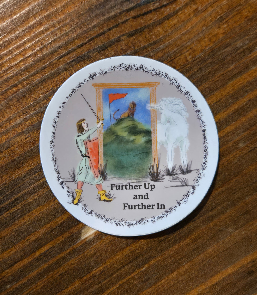 Further Up and Further In Sticker