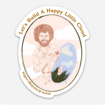 Bob Ross Sticker